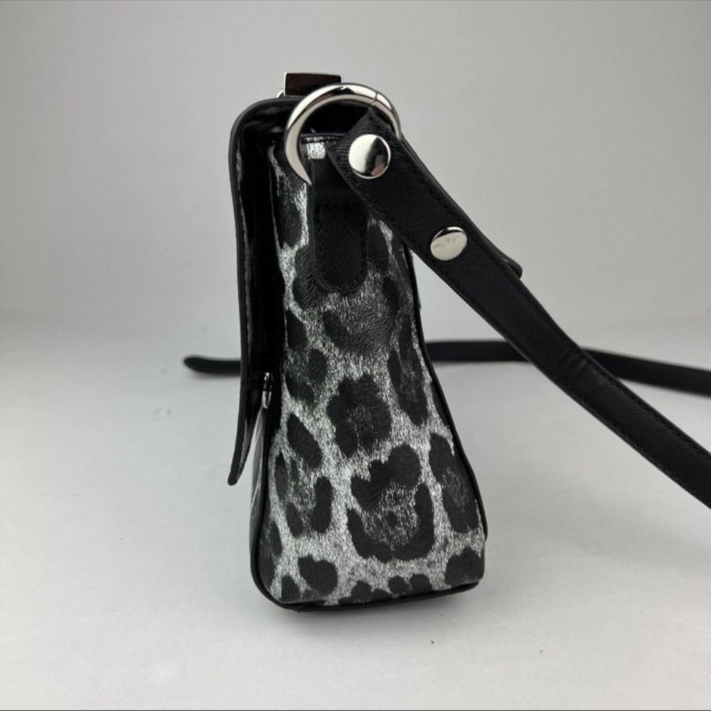 Source Unknown Black and Gray Leopard Crossbody Bag - Picture 3 of 11